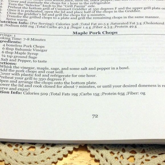 Cuisinart Griddle Cookbook, 250 crispy, easy, healthy recipes - Picture 6 of 10